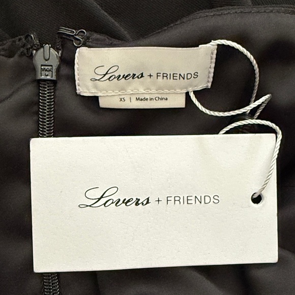 Lovers + Friends Black Halter Keyhole Jumpsuit Open Back Evening Cocktail XS NWT - Picture 7 of 7